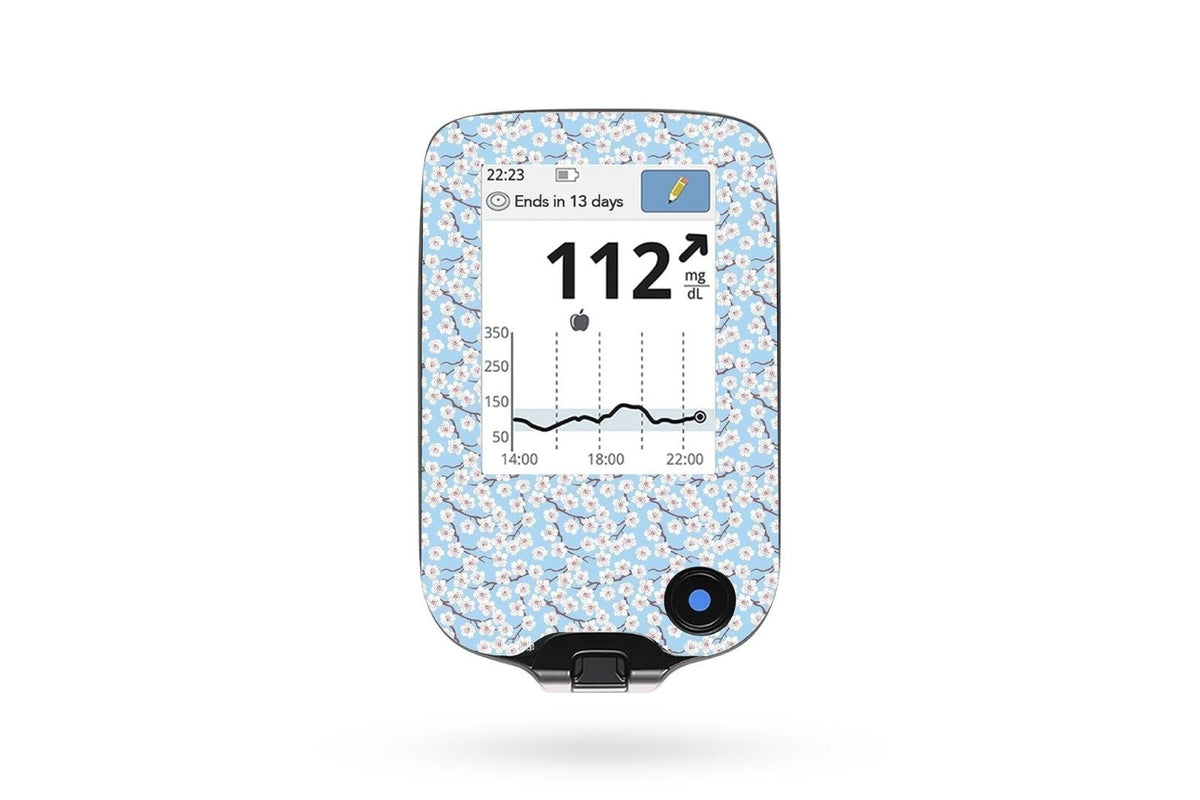 Cherry Blossom Sticker - Freestyle Libre Reader for diabetes CGMs and insulin pumps