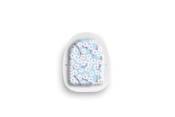 Cherry Blossom Sticker for Omnipod Pump diabetes CGMs and insulin pumps