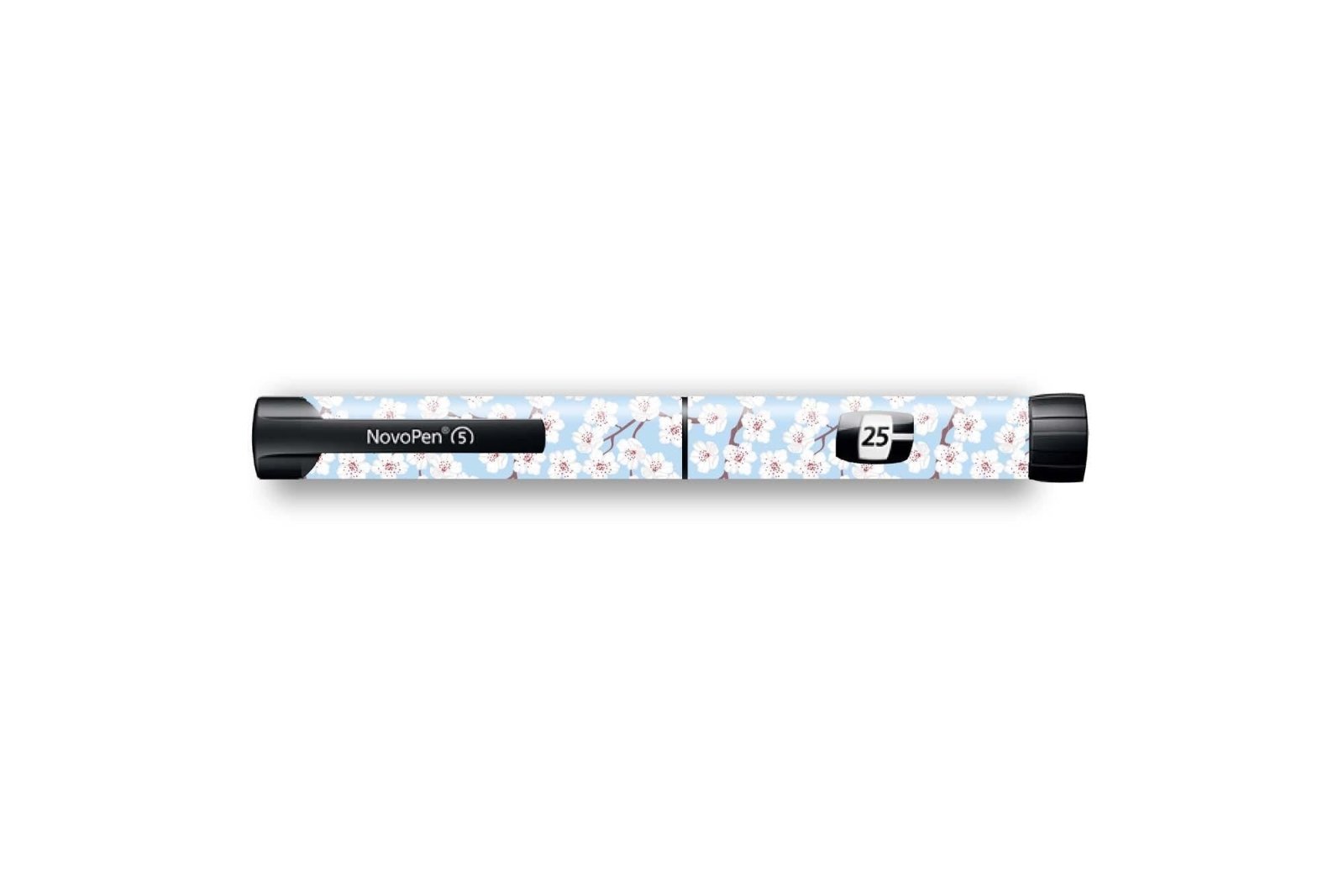 Cherry Blossom Sticker for Novopen 4, 5, 6, or Echo diabetes CGMs and insulin pumps