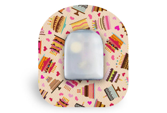 Chocolate Cake Patch for Omnipod diabetes supplies and insulin pumps