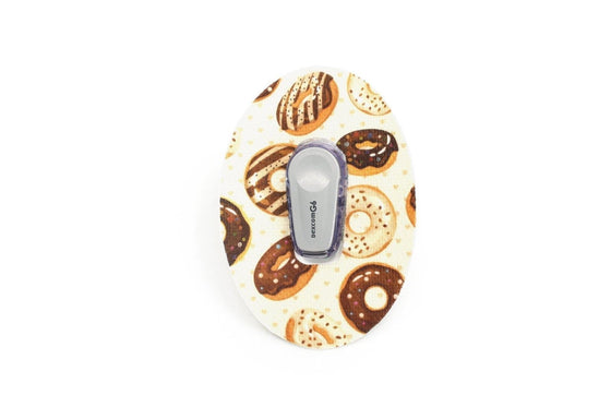 Chocolate Donuts Patch for Dexcom G6 diabetes CGMs and insulin pumps