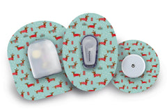 Christmas Puppy Patch for Freestyle Libre 2 diabetes CGMs and insulin pumps