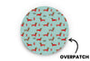 Christmas Puppy Patch for Freestyle Libre 3 diabetes CGMs and insulin pumps