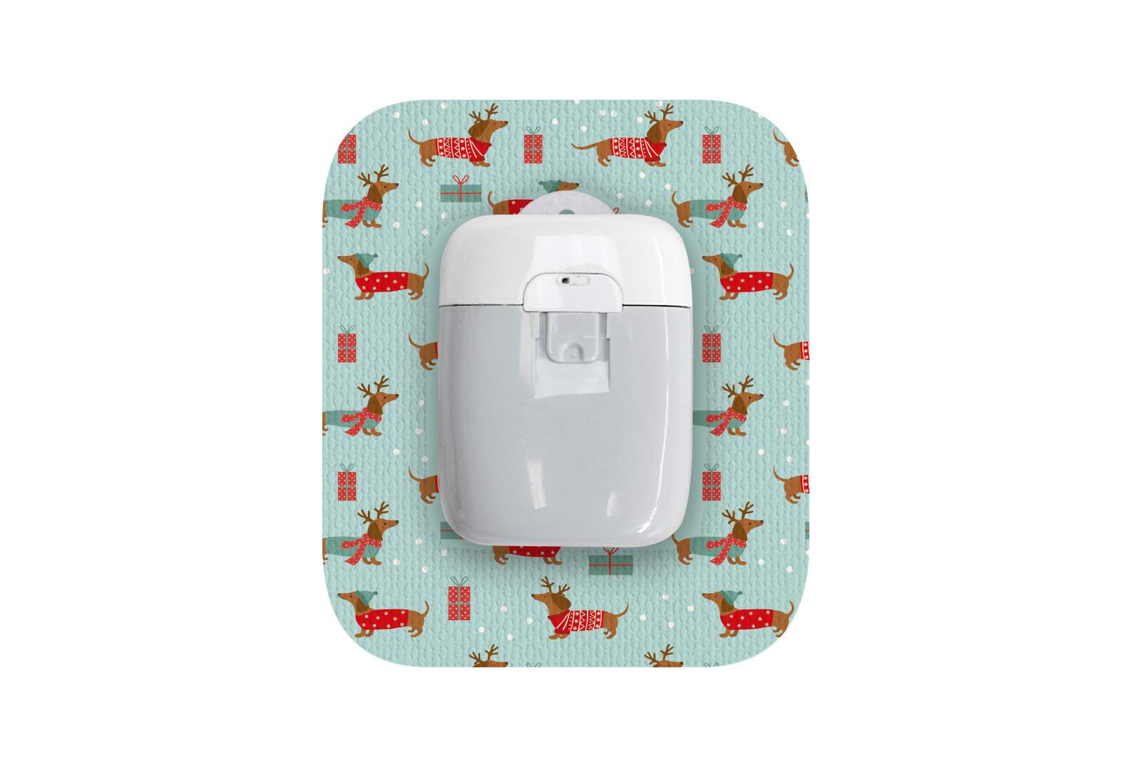 Christmas Puppy Patch for Medtrum Pump diabetes CGMs and insulin pumps