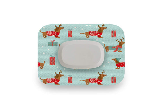 Christmas Puppy Patch - GlucoRX Aidex for Single diabetes CGMs and insulin pumps