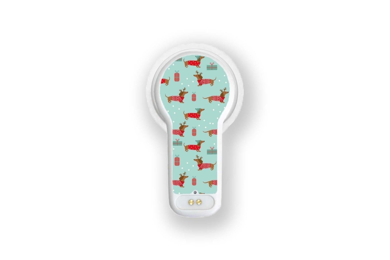 Christmas Puppy Stickers for MiaoMiao2 diabetes CGMs and insulin pumps
