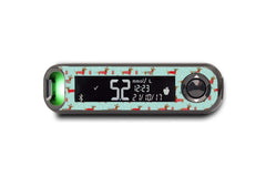 Christmas Puppy Stickers for Contour Next One diabetes CGMs and insulin pumps