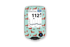 Christmas Puppy Stickers for Freestyle Libre Reader diabetes CGMs and insulin pumps