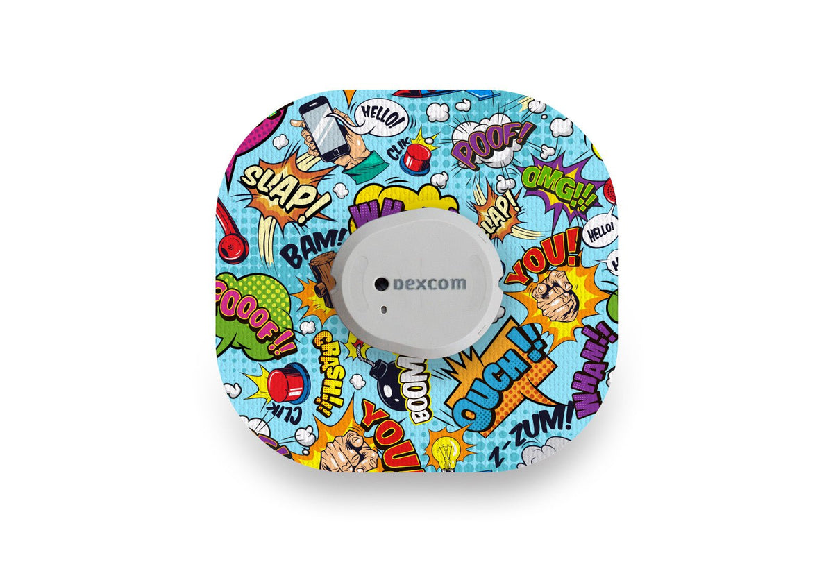 Comic Patch for Dexcom G7 / One+ diabetes supplies and insulin pumps