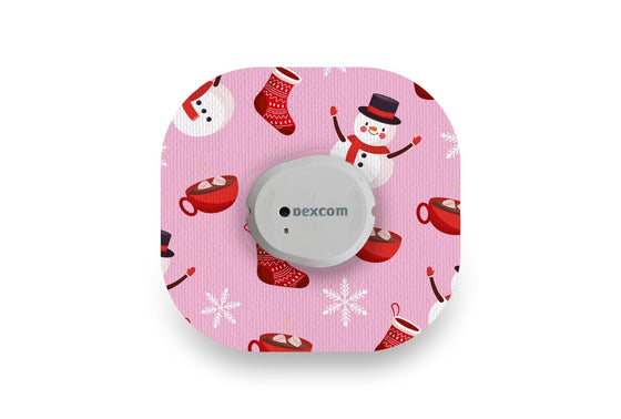 Cosy Christmas Patch - Dexcom G7 for Single diabetes CGMs and insulin pumps