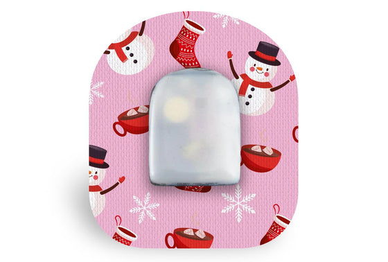 Cosy Christmas Patch - Omnipod for Single diabetes CGMs and insulin pumps