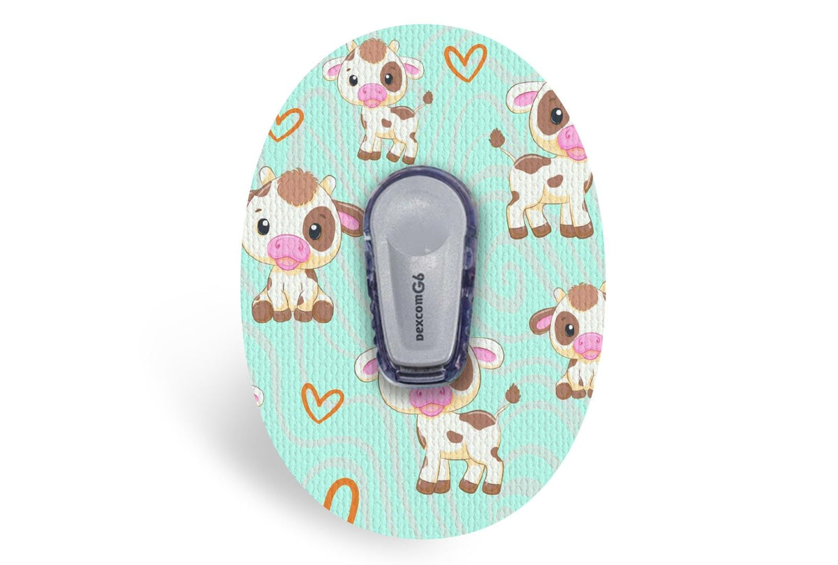 Cute Cows Patch - Dexcom G6 / One for Single diabetes supplies and insulin pumps