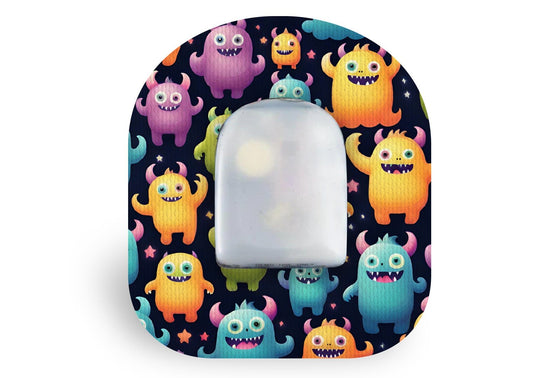 Cute Monsters Patch for Omnipod diabetes supplies and insulin pumps