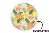Delightful Flowers Patch for Overpatch diabetes CGMs and insulin pumps