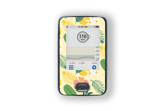 Delightfull Flowers Sticker - Dexcom G6 Receiver for diabetes supplies and insulin pumps
