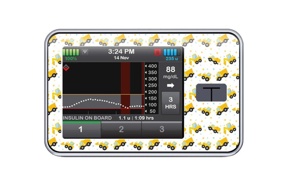 Digger Sticker for T-Slim diabetes CGMs and insulin pumps