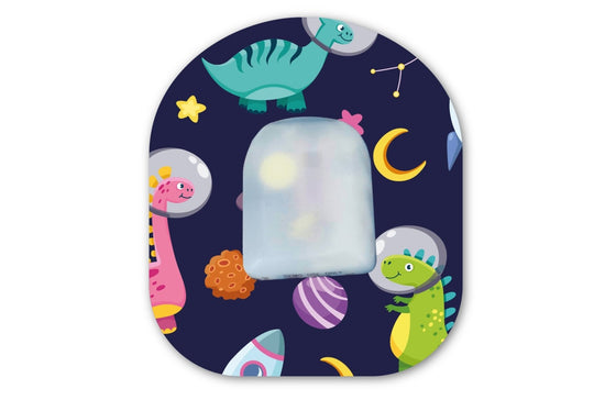 Dinosaurs in Space Patch - Omnipod for Omnipod diabetes CGMs and insulin pumps