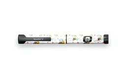 Don't Worry Bee Happy Sticker - Novopen for diabetes CGMs and insulin pumps