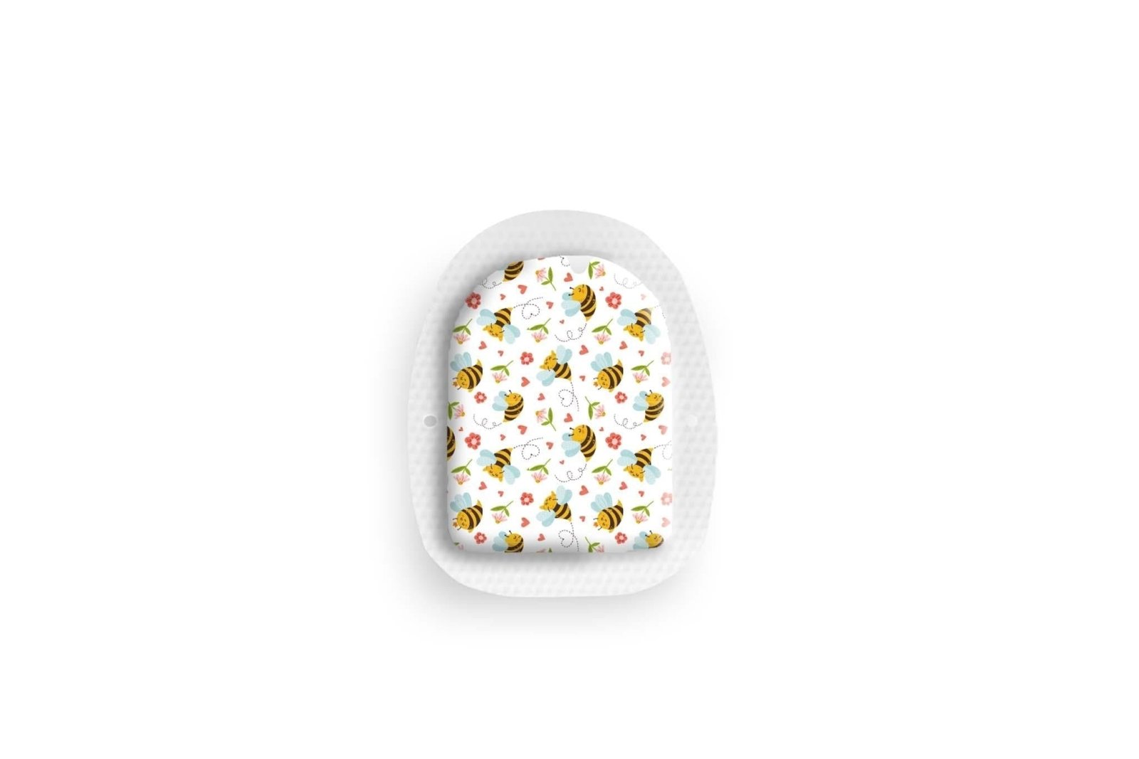 Don't Worry Bee Happy Sticker for Omnipod 4 & 5 Pump diabetes CGMs and insulin pumps