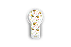 Don't Worry Bee Happy Sticker for MiaoMiao2 diabetes CGMs and insulin pumps