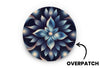 Dreamy Blue Flowers Patch for Freestyle Libre 3 diabetes supplies and insulin pumps