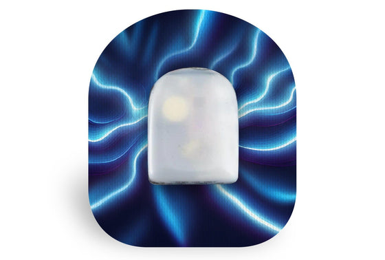 Electric Blue Patch - Omnipod for Single diabetes supplies and insulin pumps