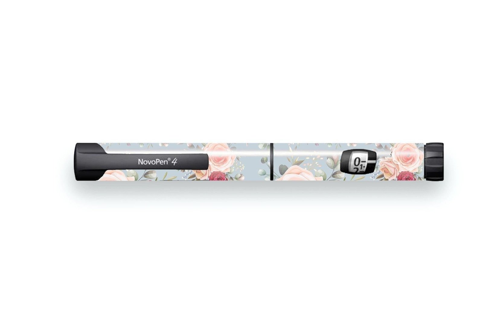 Elegant Flowers Sticker - Novopen for diabetes CGMs and insulin pumps