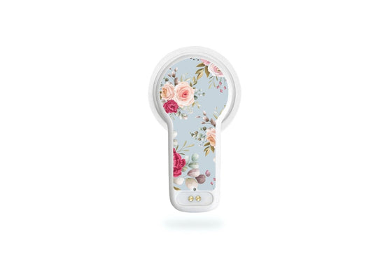 Elegant Flowers Sticker for MiaoMiao2 diabetes CGMs and insulin pumps