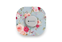 Elegant Roses Patch for Dexcom G7 / One+ diabetes CGMs and insulin pumps