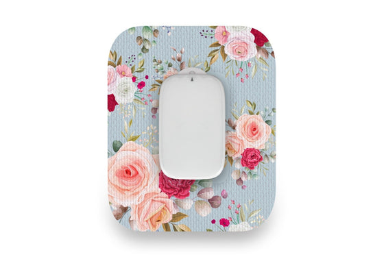 Elegant Roses Patch for Medtrum CGM diabetes CGMs and insulin pumps