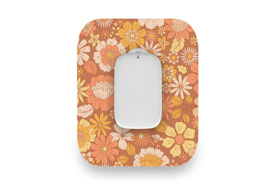 Fall Flowers Patch for Medtrum CGM diabetes supplies and insulin pumps