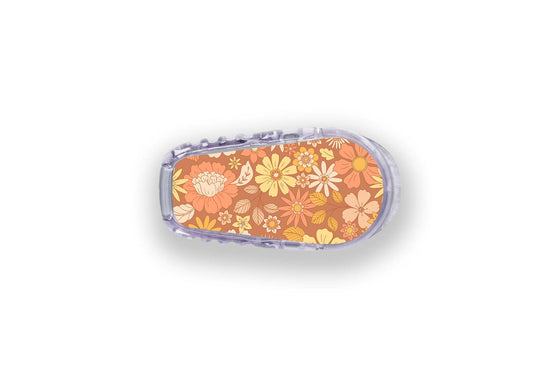 Fall Flowers Stickers for Dexcom Transmitter diabetes supplies and insulin pumps