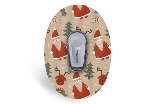 Father Christmas Patch - Dexcom G6 / One for Single diabetes CGMs and insulin pumps
