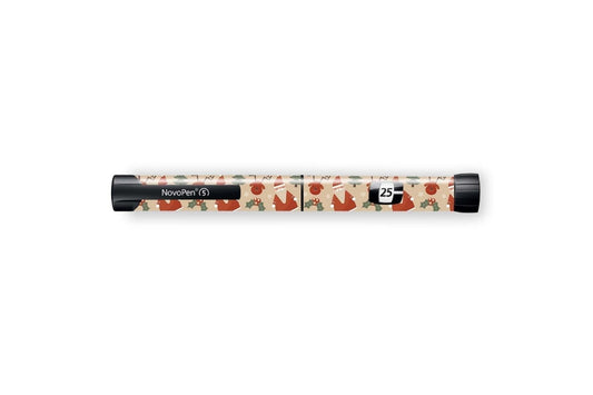 Father Christmas Sticker - Novopen for diabetes CGMs and insulin pumps