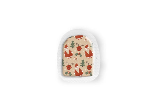 Father Christmas Sticker - Omnipod 4 & 5 Pump for diabetes CGMs and insulin pumps