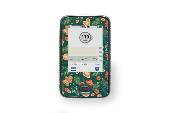Feeling Festive Stickers for Dexcom Receiver diabetes CGMs and insulin pumps