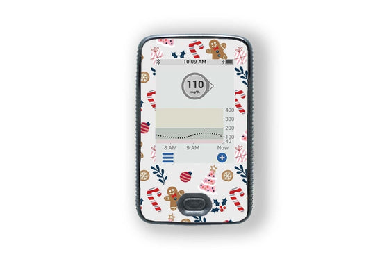 Festive Fun Stickers for Dexcom Receiver diabetes CGMs and insulin pumps