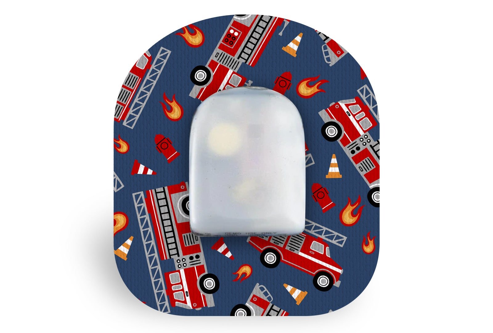 Fire Engine Patch for Omnipod diabetes supplies and insulin pumps