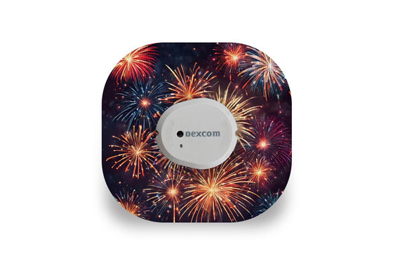 Fireworks Patch - Dexcom G7 for Single diabetes supplies and insulin pumps
