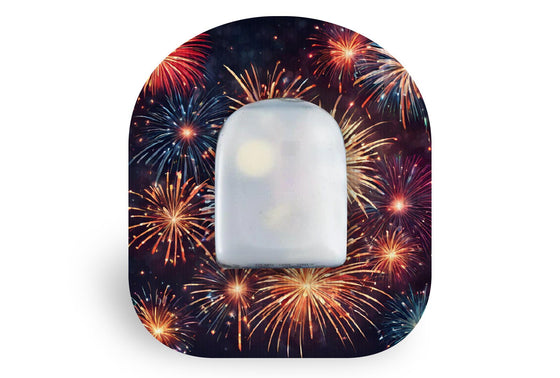 Fireworks Patch - Omnipod for Single diabetes supplies and insulin pumps