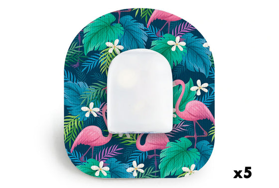 Flamingo Patch for Omnipod diabetes CGMs and insulin pumps