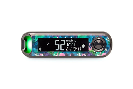Flamingo Sticker - Contour Next One for diabetes CGMs and insulin pumps