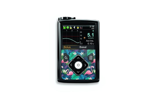 Flamingo Sticker - Medtronic Minimed 640g, 680g, 780g for diabetes CGMs and insulin pumps