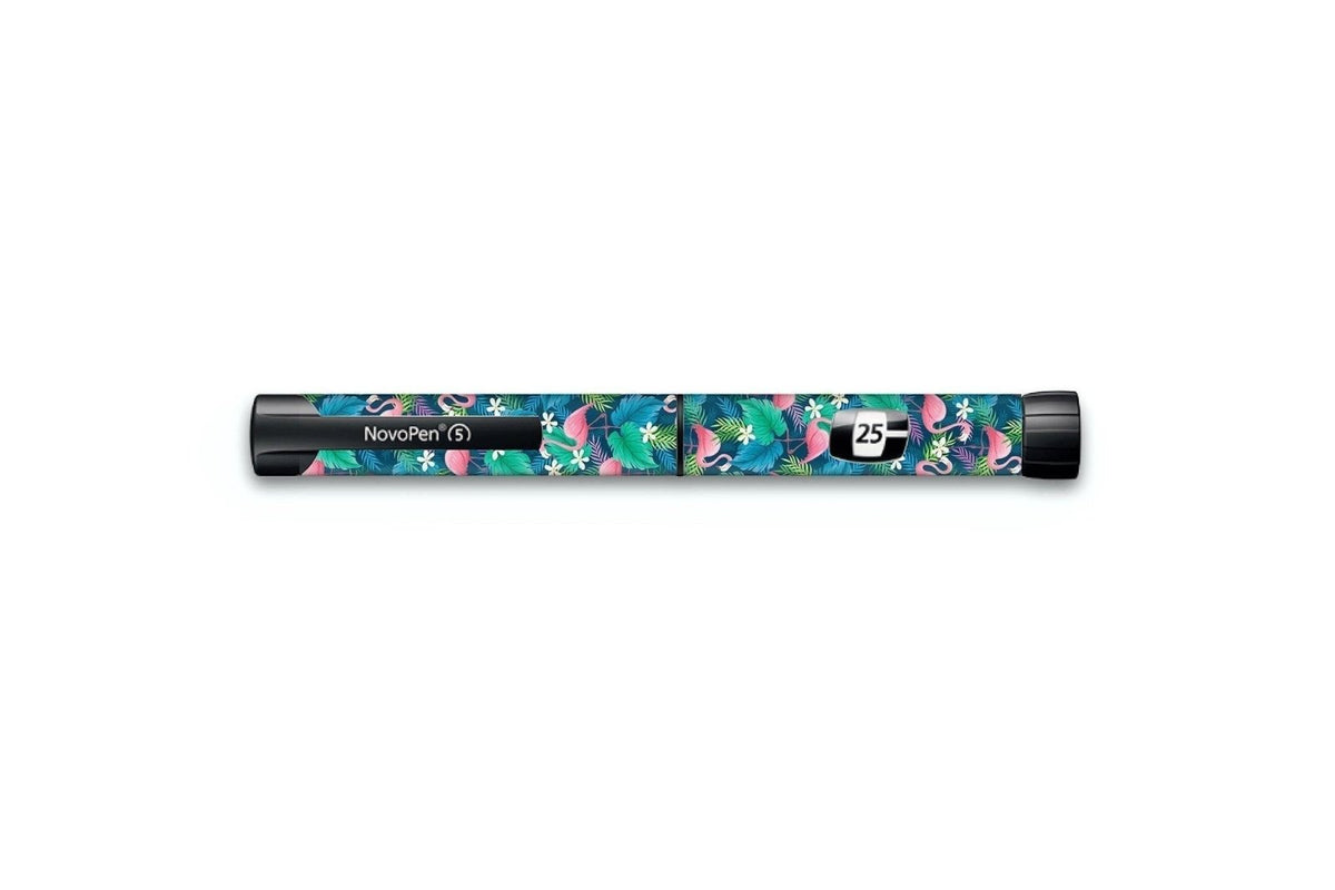 Flamingo Sticker - Novopen for diabetes CGMs and insulin pumps