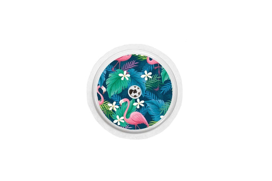 Flamingo Sticker for Libre 2 diabetes CGMs and insulin pumps