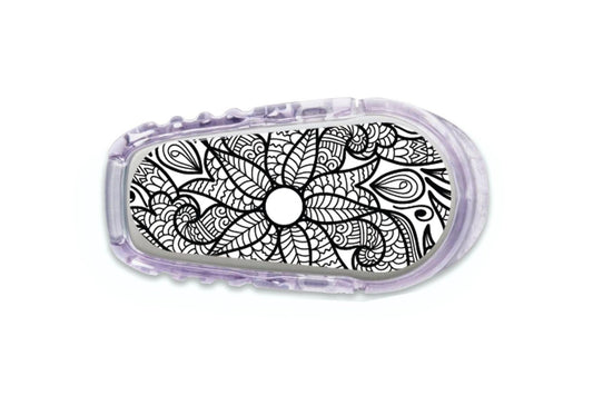 Floral Tattoo Sticker - Dexcom G6 / One Sensor for diabetes CGMs and insulin pumps