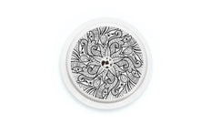  Floral Tattoo Sticker - Libre 2 for diabetes CGMs and insulin pumps