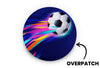 Flying Football Patch for Freestyle Libre 3 diabetes CGMs and insulin pumps