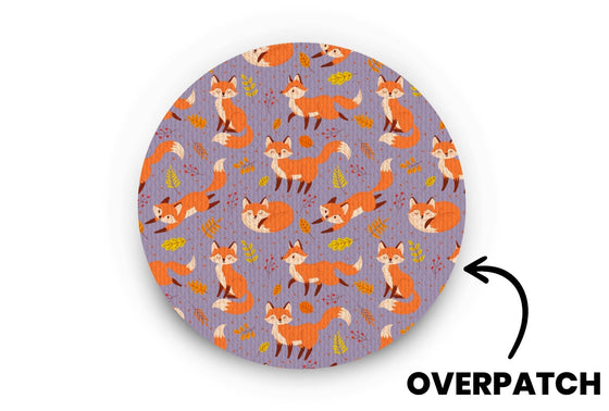 Fox in the Fall Patch for Freestyle Libre 3 diabetes CGMs and insulin pumps