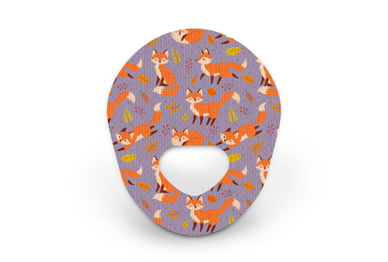 Fox in the Fall Patch for Guardian Enlite diabetes CGMs and insulin pumps